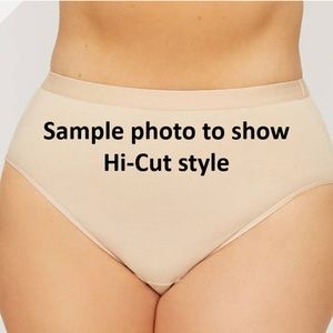 2 Pair/CATHERINES Hi-Cut Briefs NIP Size 10